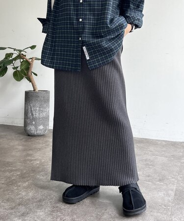 しっかりリブナロースカート
