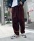 コーデュロイタックワイドパンツ