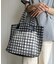 シアーチェックトートBAG