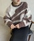 ニュアンス柄シャギーニット