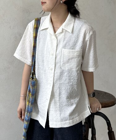 ポップコーン開襟シャツ