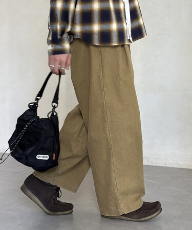 フェードダックタックワイドパンツ