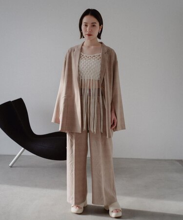 【Kastane】ダブルウエストスラックス