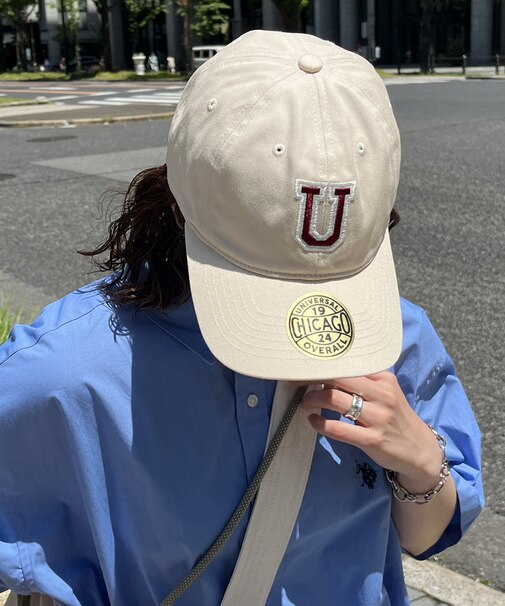 【UNIVERSAL OVERALL】刺繍ツイルキャップ