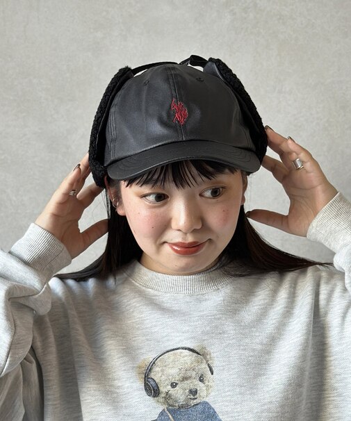 【U.S. POLO ASSN.】ボアフライトキャップ