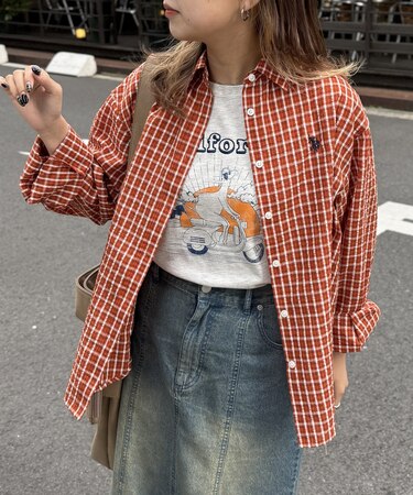 【U.S. POLO ASSN.】シアサッカーチェックシャツ