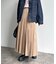 プリーツフレアスカート