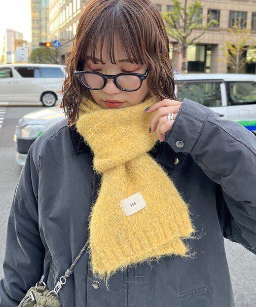 ミックス糸ニットマフラー