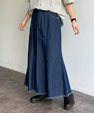 デニムマーメイドスカート