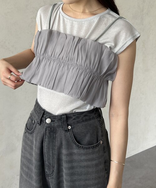 メゾピアノ新品新作タグ付きラメパイピング　ハーフZIPプルオーバー140 メゾピアノ新品新作タグ付きラメパイピング ハーフZIPプル