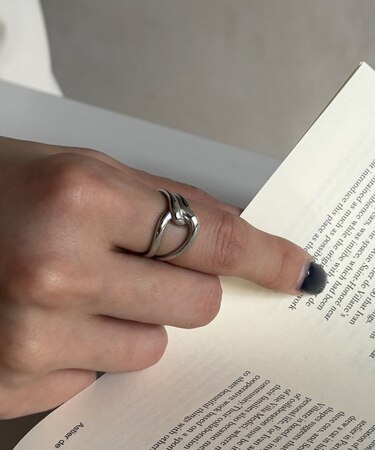 【サージカルステンレス】デザインリング