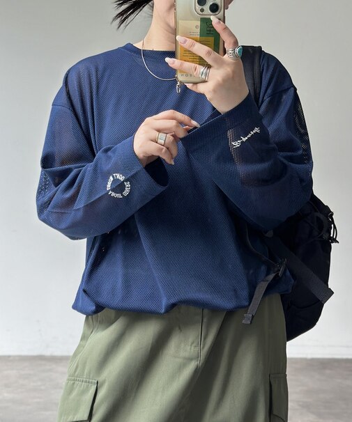 メッシュスピンドルロンT