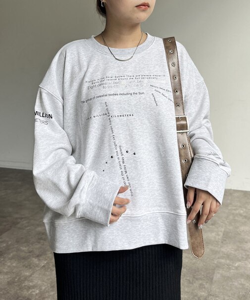 レタリングスウェット