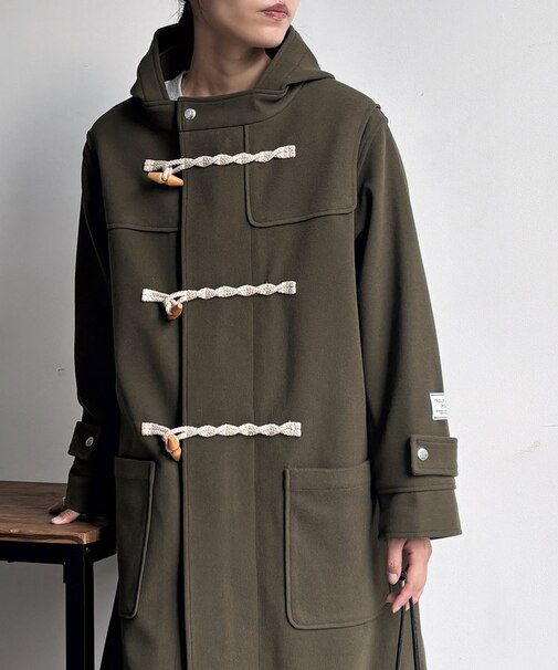 軽量メルトンダッフルコート