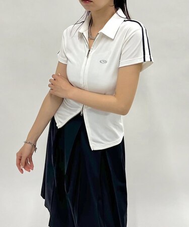 【WHO'S WHO gallery】【SLOPPY】ロゴライントップス