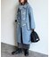 トグルデザイン襟付きコート
