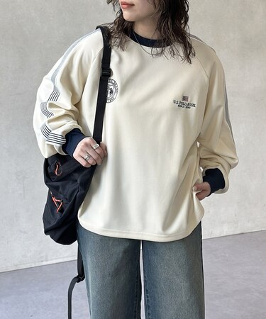 【U.S. POLO ASSN.】袖ラインユニフォームプルオーバー
