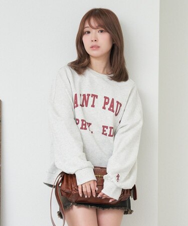 【RAY CASSIN】ロゴクルールーズスウェット