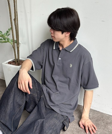 【U.S. POLO ASSN.】1ポイント刺繍ポロシャツ