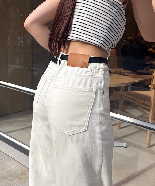 【Yuna企画】ハイウエストストレートデニムパンツ