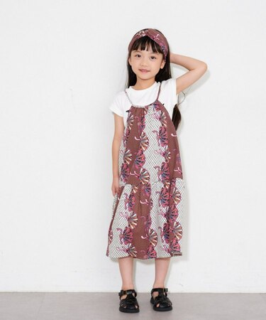 【CIAOPANIC TYPY】【KIDS】バティック柄ワンピース