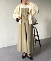 ビスチェ見えドッキングワンピース