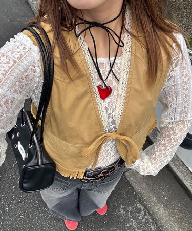 【Ciaopanic】ウエスタンレースベスト