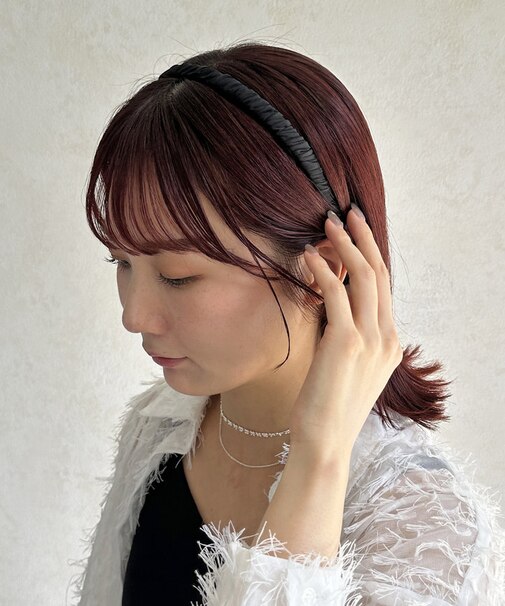 【heilly/ヘイリー】サテンカチューシャ