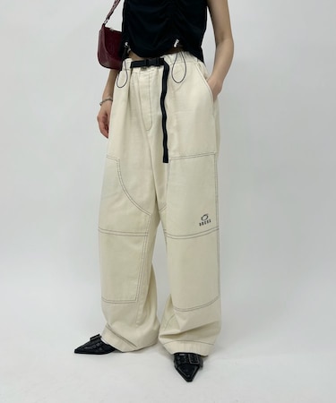 【WHO'S WHO gallery】BRONXステッチダブルニーイージーパンツ