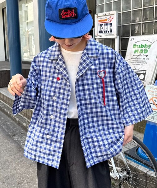 【CIAOPANIC TYPY】刺繍チェックシャツ