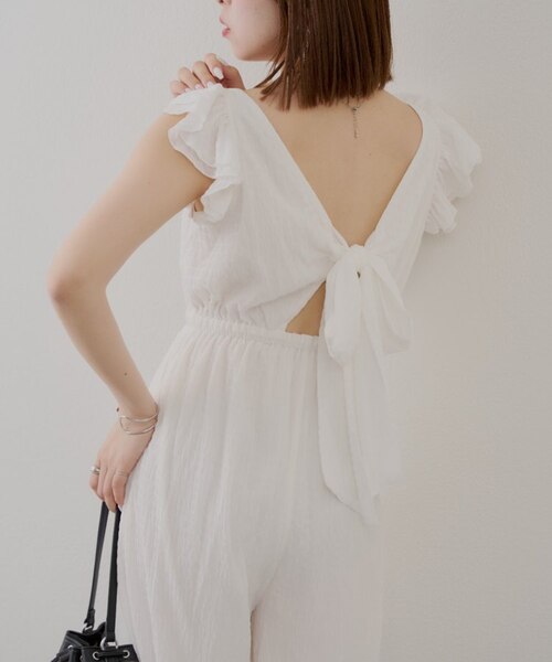 Chico】バックリボンフリルコンビネゾン｜パルグループアウトレットの