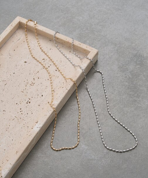 【SHENERY】ボールチェーンロングネックレス