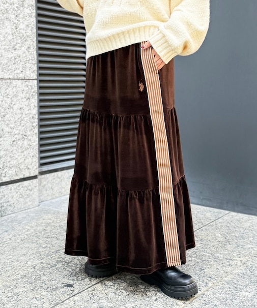 【U.S. POLO ASSN. 】ティアードスカート