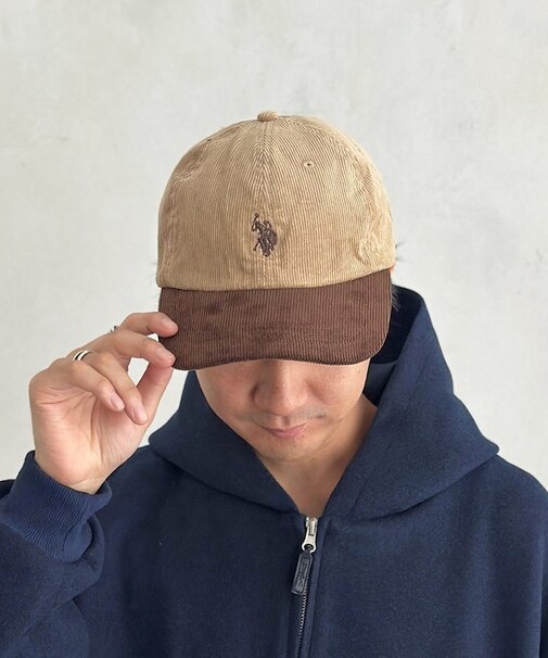 【U.S. POLO ASSN.】コーデュロイキャップ