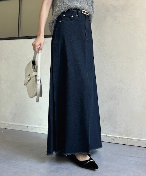 サイドタックデニムスカート