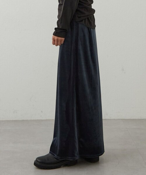 earthy_】ベロアマキシスカート｜パルグループアウトレットの