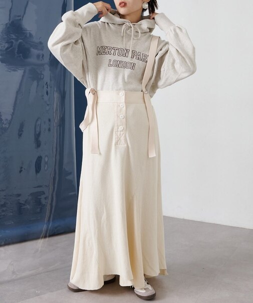 【CIAOPANIC TYPY】リメイクワッフルジャンパースカート