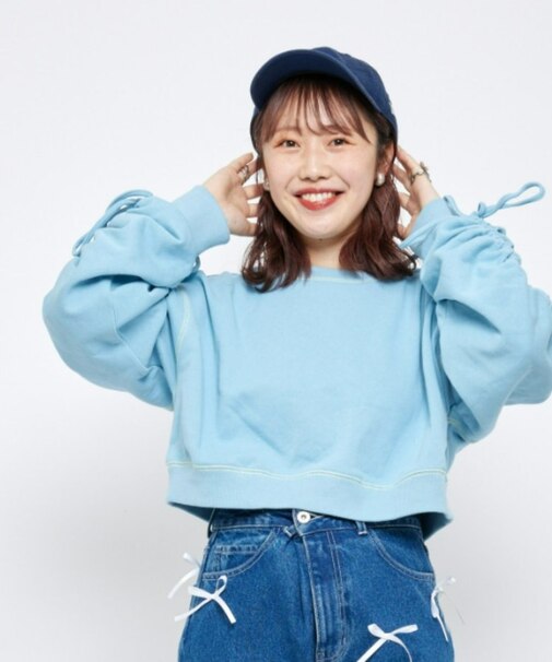 【CIAOPANIC TYPY】ギャザースリーブスウェット