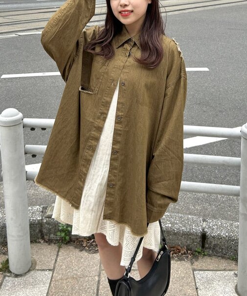 【Kastane】ビッグデニムシャツ