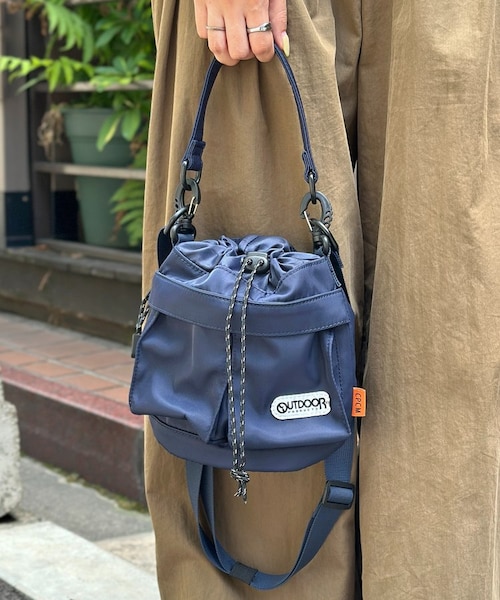 MERCULES 巾着ミニショルダー KiU/キウ 別注 2WAY 撥水 パデッド巾着ミニショルダーバッグ THE CRAFT