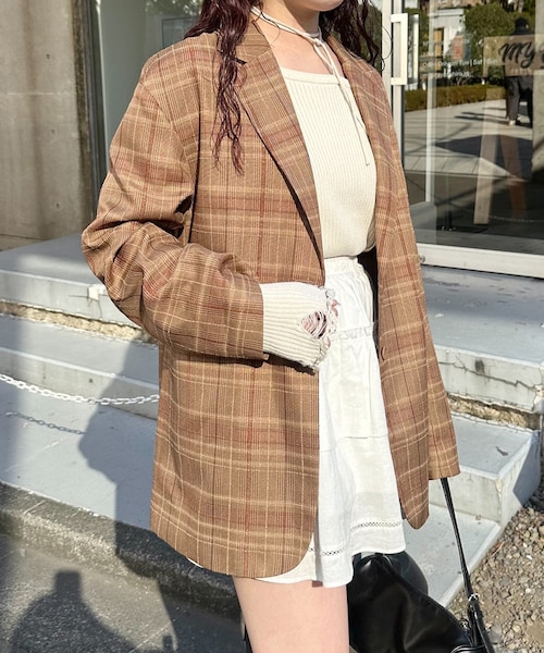 Kastane】ジャガードチェックジャケット｜パルグループアウトレットの