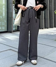 ハイウエストストレートスラックス