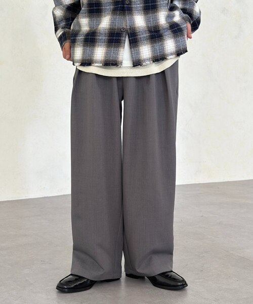 【新品タグ付き】UNDERCOVER ウールスラックス グレー 3(L) テックウールスラックス｜パルグループアウトレットのアウトレット通販