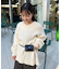 【mystic】モヘアライクベルトポーチ付きニット