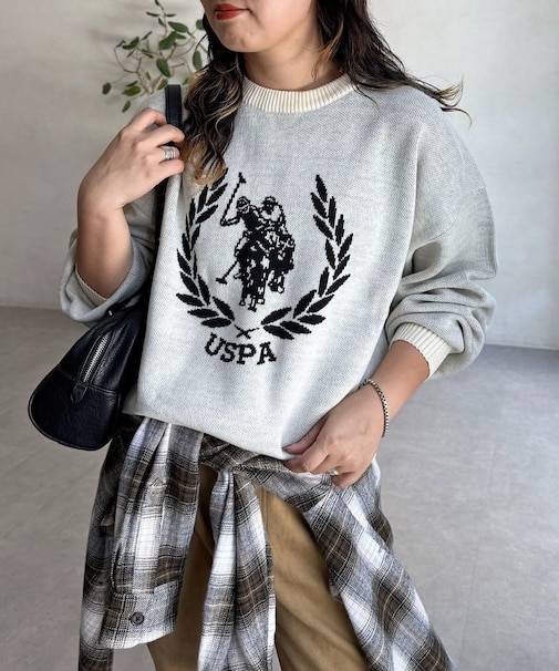 【U.S. POLO ASSN.】ジャガードニットプルオーバー