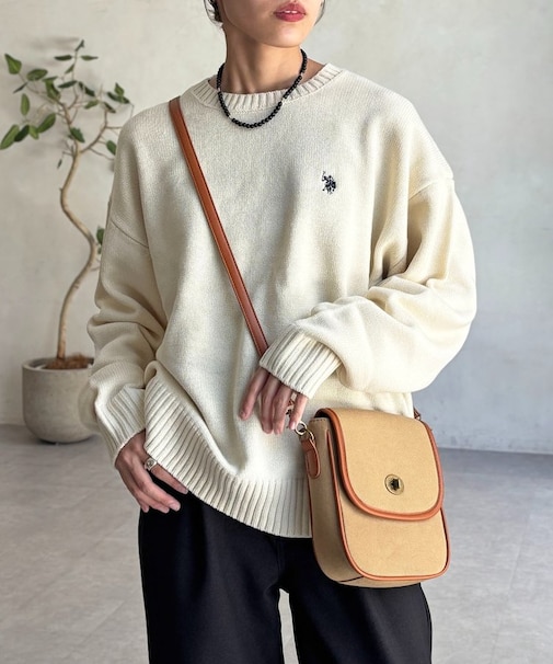 【U.S. POLO ASSN.】クルーネックニット