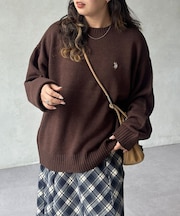 【U.S. POLO ASSN.】クルーネックニット