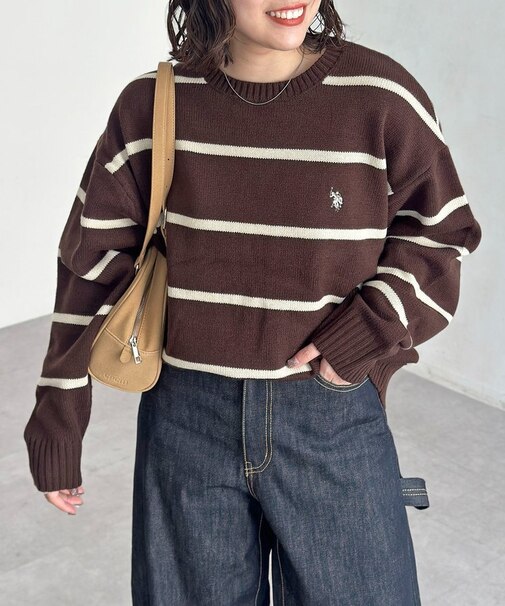 【U.S. POLO ASSN.】クルーネックニット