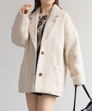 シャギーミドルコート