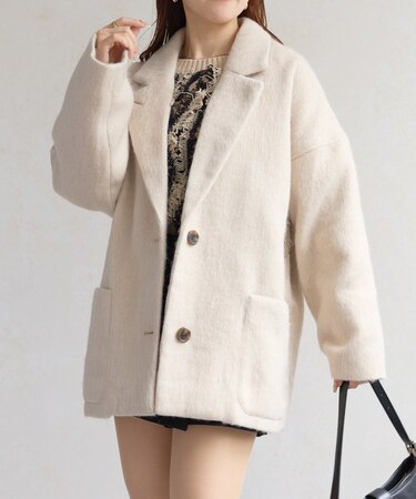 シャギーミドルコート